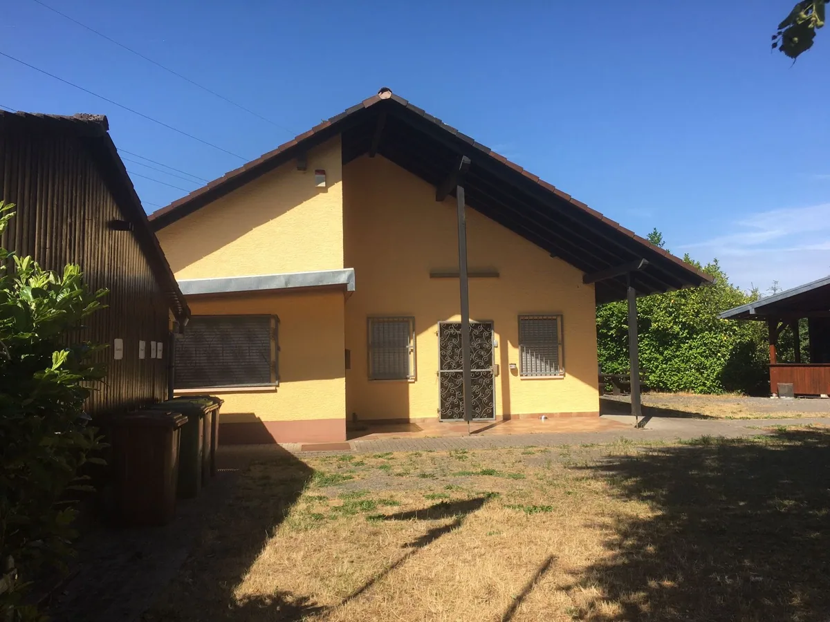 Giebelansicht des Vereinsheims